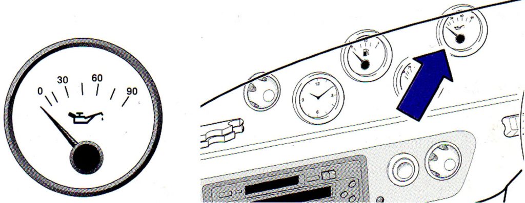 Oil pressure gauge
